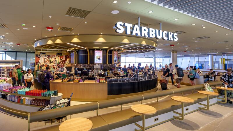 New Starbucks store Schiphol Airport