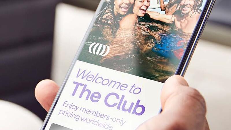 The homepage of Club Avolta app