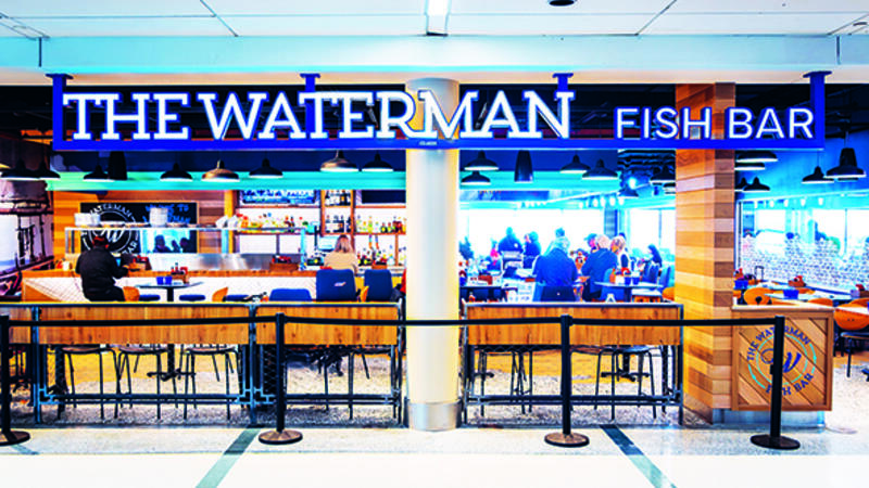 Chairs and tables of a restaurant
