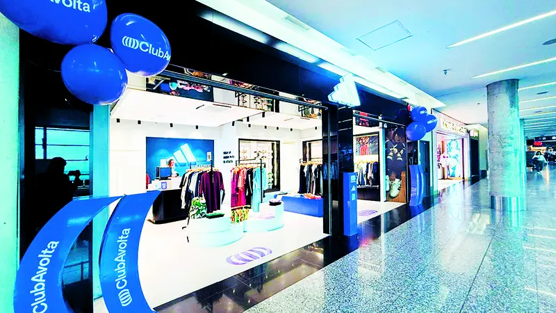 A shop of sport clothes and shoes