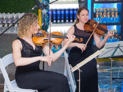 Orchestral performance at Official Opening Duty Free St Petersburg