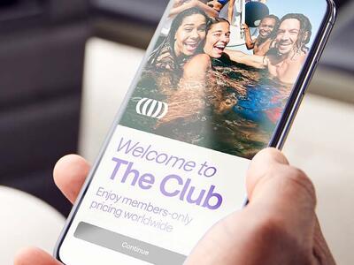 The homepage of Club Avolta app