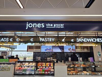 Jones the Grocer express display