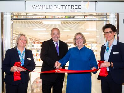Official launch for World Duty Free store on P&O Ferries’ Pride of Burgundy - Ribbon Cut - Dufry - 1