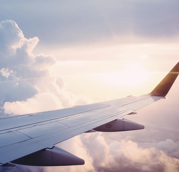 wing of an airplane